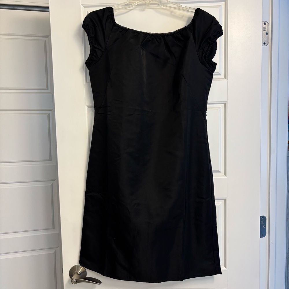 J Crew Off-the-shoulder Mini Dress in textured nylon